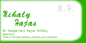 mihaly hajas business card