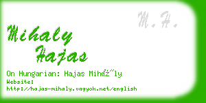 mihaly hajas business card